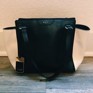 Ralph Lauren Color-Blocked shoulder bag